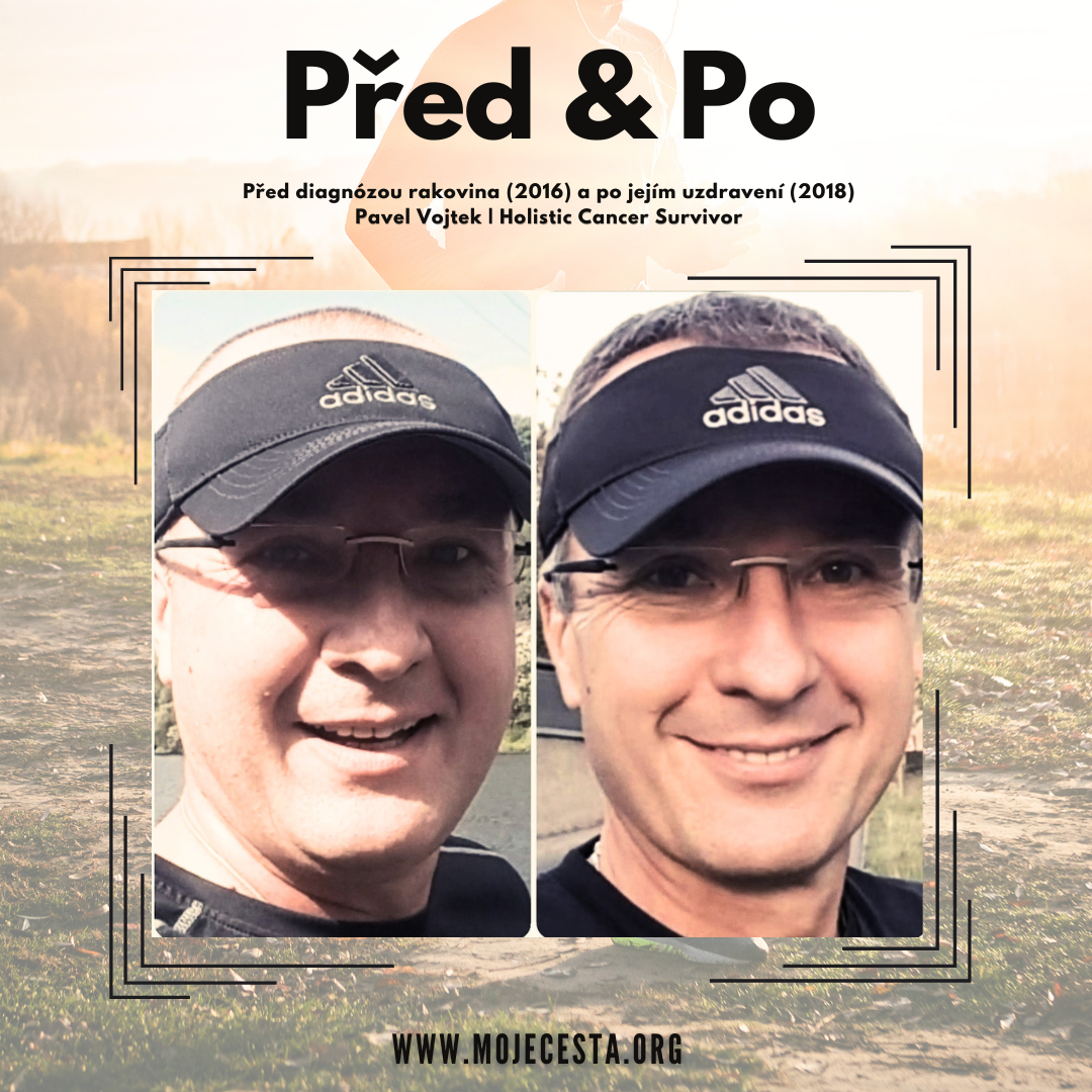 Zakémavé srovnání jak jsem vypadal před diagnózou rakovina (2016) a po jejím uzdravení (2018).